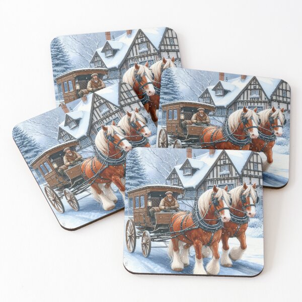 Item preview, Winter Horse Carriage Ride designed and sold by MarinaFila.