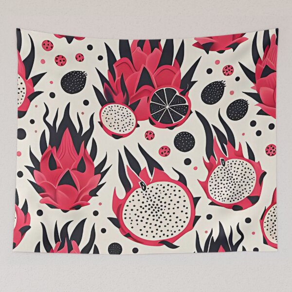 Item preview, Dragon fruit seamless pattern designed and sold by Haji  Kamora.