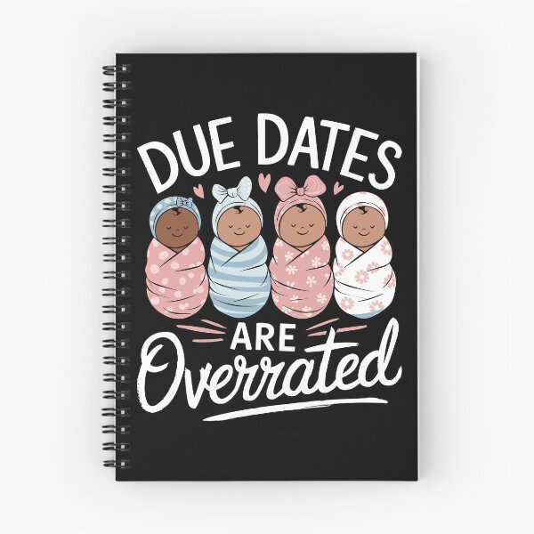 Item preview, Due Dates Are Overrated Funny Baby Shower Expecting Parent Design designed and sold by EidosEmporiium.