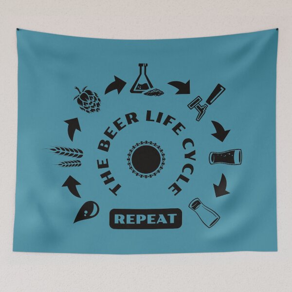 Item preview, The Beer Life Cycle (black) designed and sold by DKdesigns27.