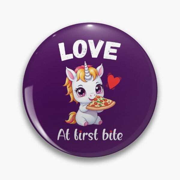 Item preview, Love At First Bite. Funny Pizza Quote. Funny Pizza Lover Quote designed and sold by DesignHouse07.