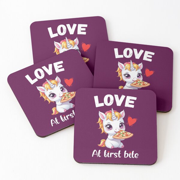 Item preview, Love At First Bite. Funny Pizza Quote. Funny Pizza Lover Quote designed and sold by DesignHouse07.