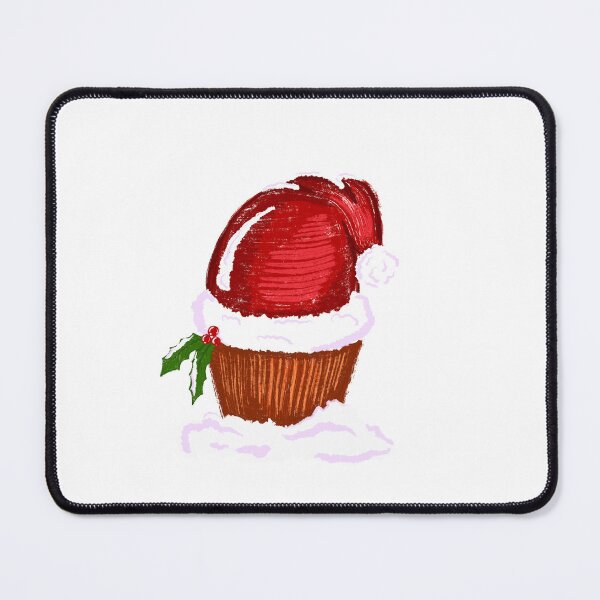 Item preview, A Cake with a Christmas red hat designed and sold by Maryart8.