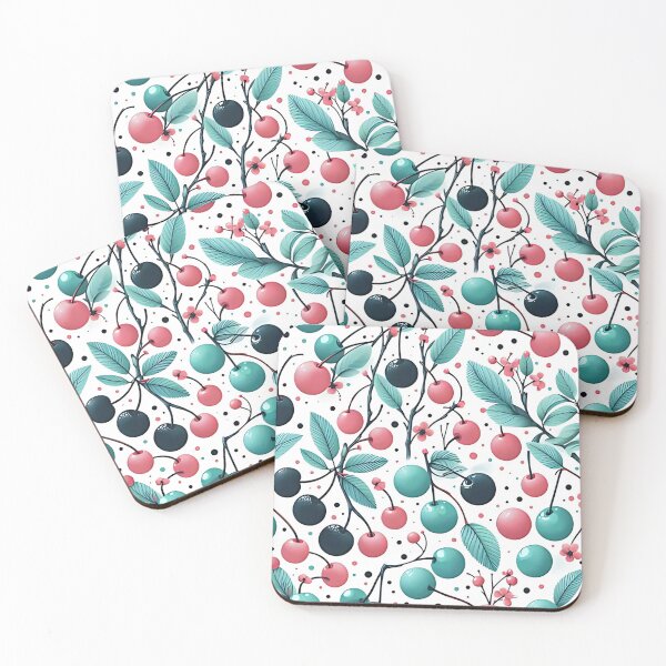 Item preview, Cherry and leaf pattern designed and sold by Haji  Kamora.