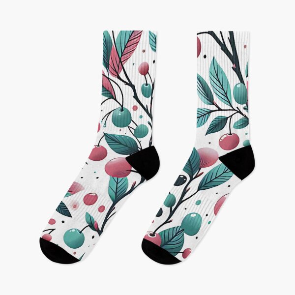 Item preview, Cherry and leaf pattern designed and sold by Haji  Kamora.