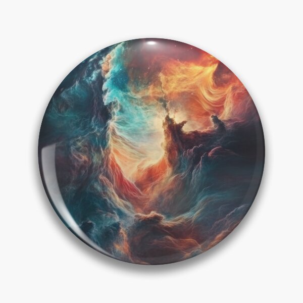 Item preview, Colorful cosmic nebula with swirling clouds designed and sold by brandway.