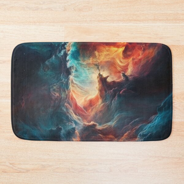 Item preview, Colorful cosmic nebula with swirling clouds designed and sold by brandway.