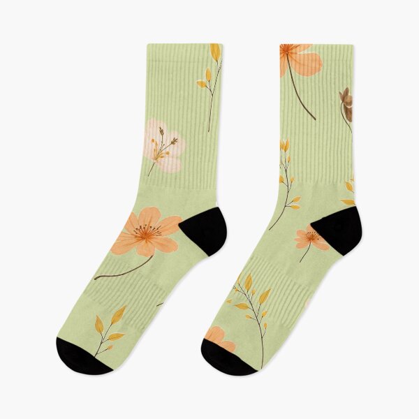 Item preview, Elegant Floral and Leaf Pattern on Black Background designed and sold by Mustafa Mitwally.