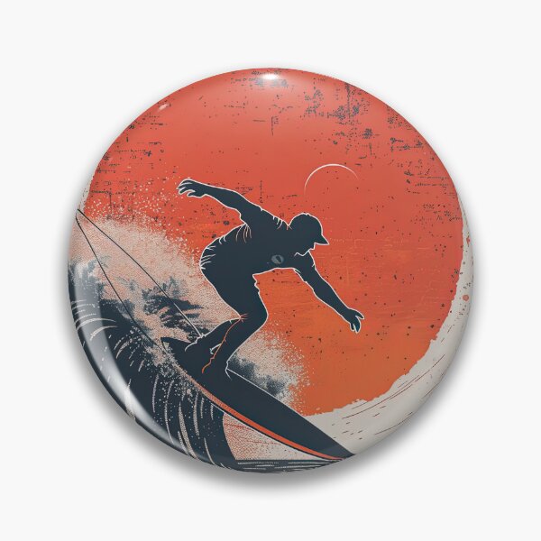Item preview, Surfer Cutting Through Vibrant Waves designed and sold by Piotrek0001.
