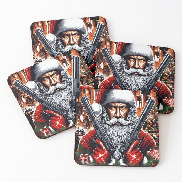 Item preview, Die Hard Christmas: Santa's Action-Packed Holiday T-shirt designed and sold by rayaARTs.