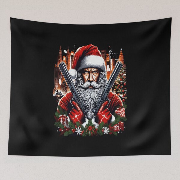 Item preview, Die Hard Christmas: Santa's Action-Packed Holiday T-shirt designed and sold by rayaARTs.