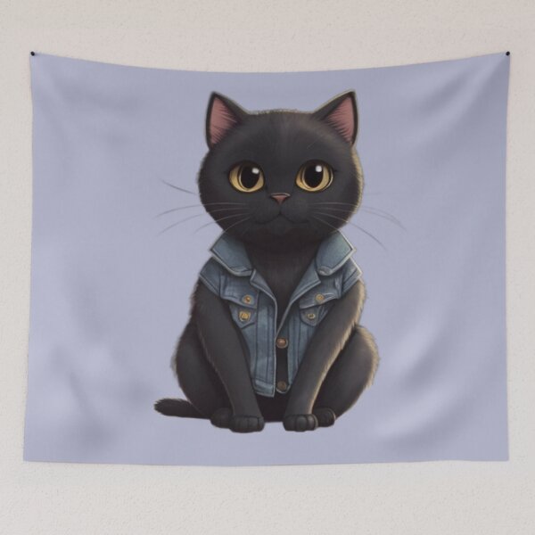 Item preview, Cute black kitten designed and sold by PierreAlbijanic.