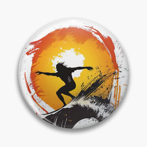 Item preview, Sunset Surfing with Ocean Textures designed and sold by Piotrek0001.