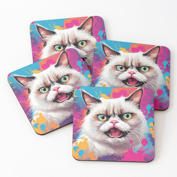 Item preview, Cat in paint designed and sold by whatthefoxsays.