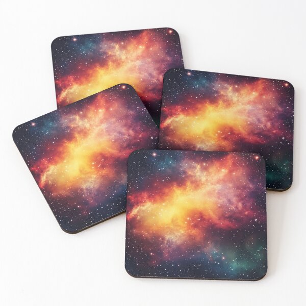 Item preview, Colorful nebula bursts with cosmic energy designed and sold by brandway.