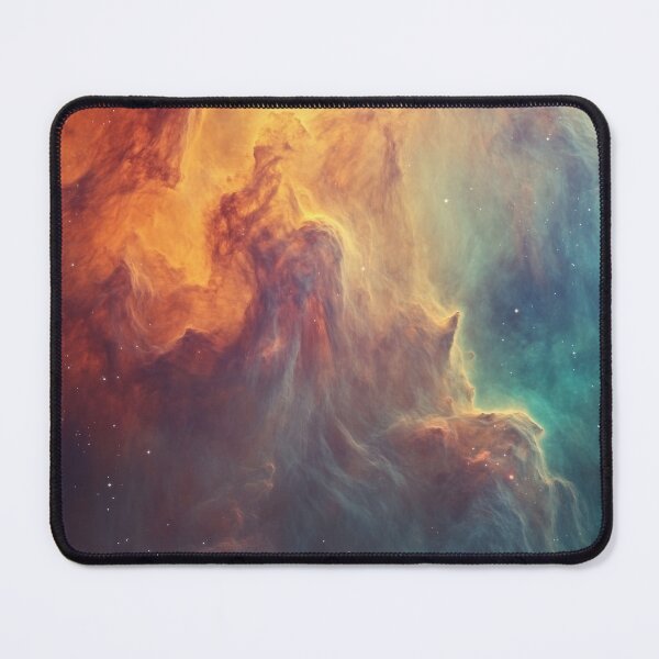 Item preview, Vibrant colors swirl in a cosmic nebula view designed and sold by brandway.