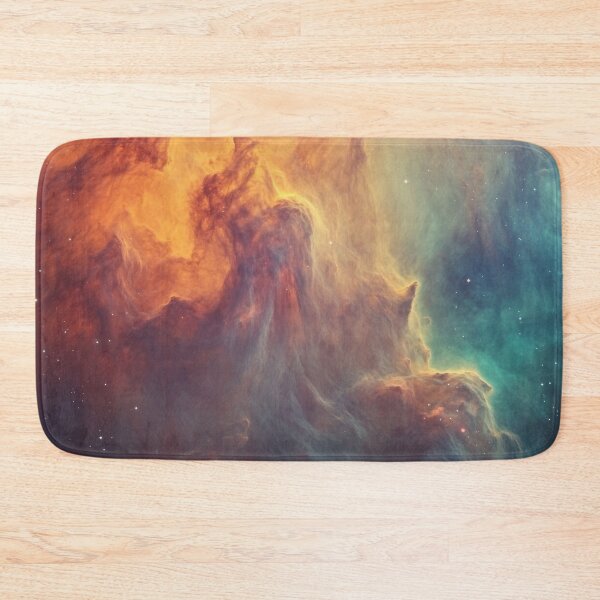 Item preview, Vibrant colors swirl in a cosmic nebula view designed and sold by brandway.