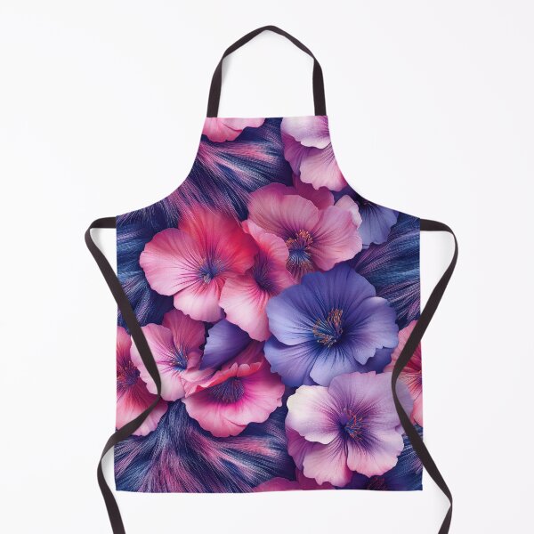 Item preview, Pink and Purple flowers on faux fur designed and sold by AngelottiCR.