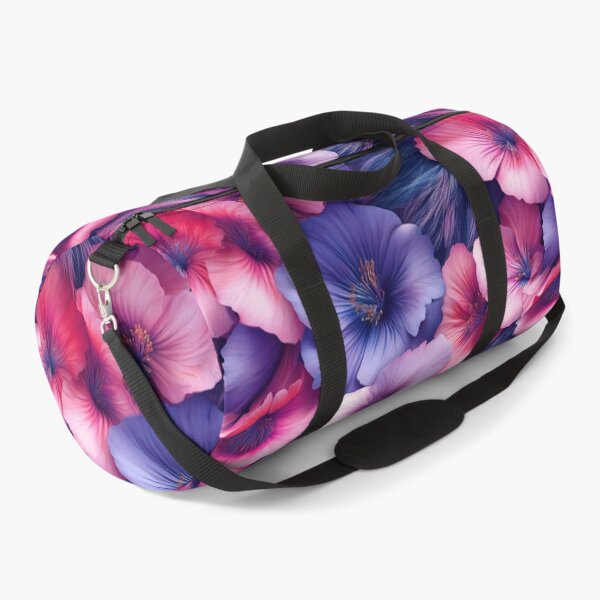 Item preview, Pink and Purple flowers on faux fur designed and sold by AngelottiCR.