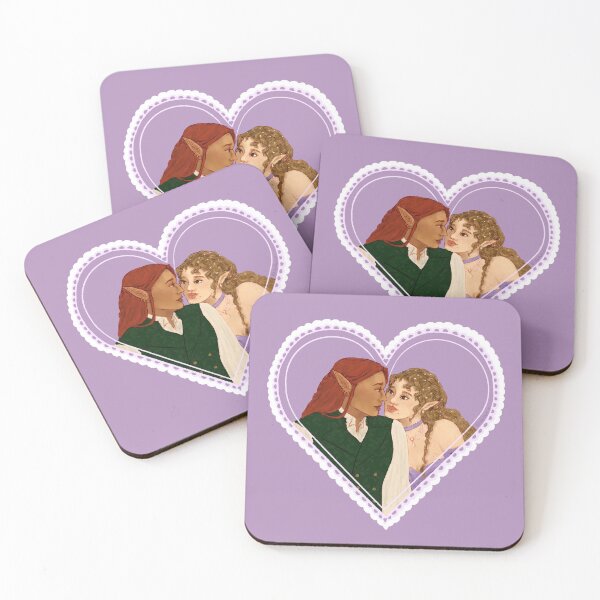 Item preview, Elain and Lucien Valentine Print designed and sold by jadedbugart.