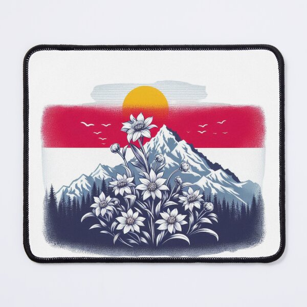 Item preview, Mountain flower and sun designed and sold by DesingworldTR.