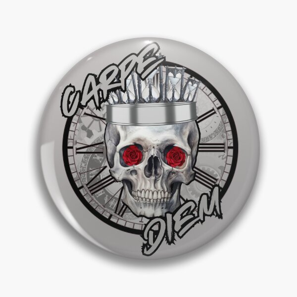 Item preview, Carpe Diem Skull And Time Design designed and sold by TMG Tees.