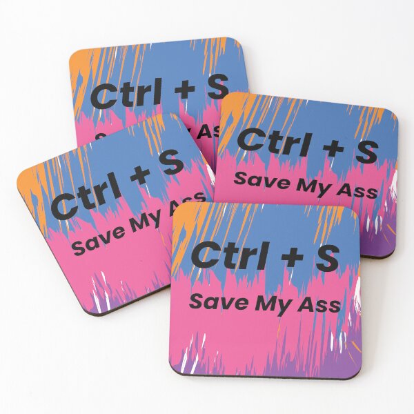 Item preview, Funny Stickers Ctr + S Save my Ass black designed and sold by bobiora.