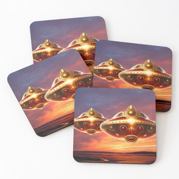Item preview, UFOs at Sunrise designed and sold by AllArtTaide.