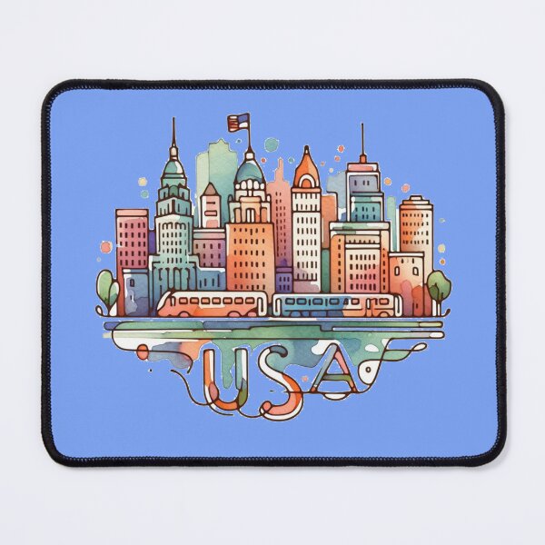 Item preview, Copy of Edinboro USA Minimalist 3D Watercolor Sticker Design, designed and sold by PaintMeWorld.