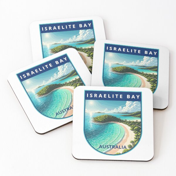 Item preview, Israelite Bay Australia Retro Art Travel Badge designed and sold by MaateoDesign.