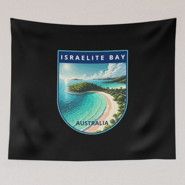 Item preview, Israelite Bay Australia Retro Art Travel Badge designed and sold by MaateoDesign.