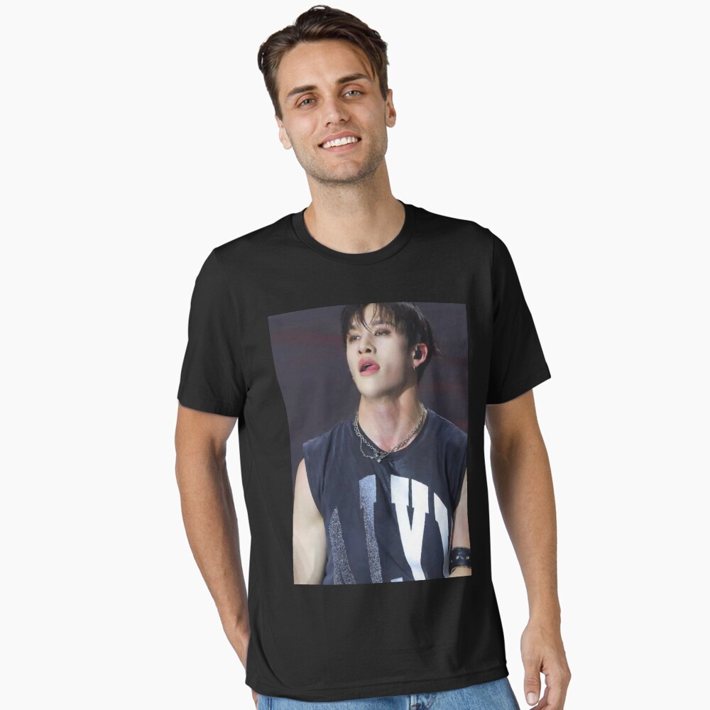 アイドル UNIFORM T-SHIRT bangchan Amazon.com: SKZ Shirt Felix Bangchan Hyunjin Lee Know Button