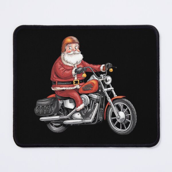 Item preview, Funny Biker Santa Claus Riding a Bike Motorcycle Chopper Christmas designed and sold by KolorellaS.