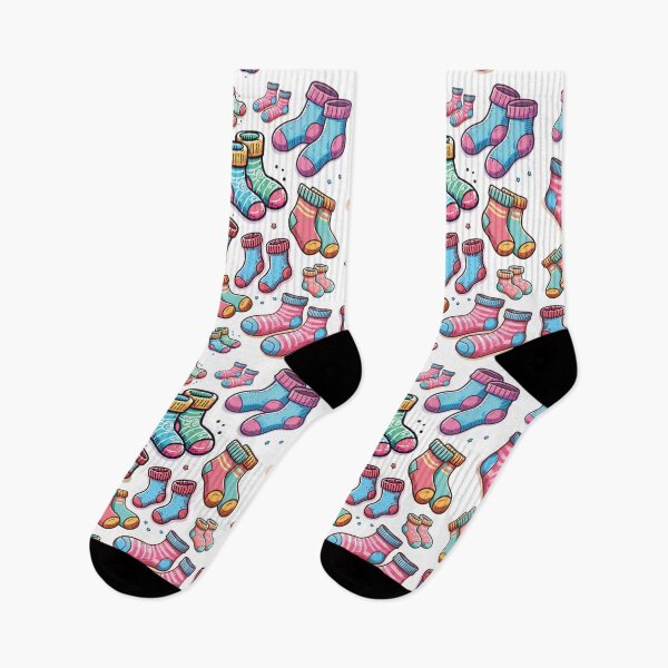 Item preview, Colorful cute stocking socks pattern designed and sold by Topmel.