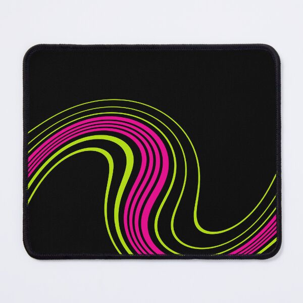 Item preview, Simple Swirl in Lime Green, Hot Pink and Black designed and sold by LAEC-Shop.