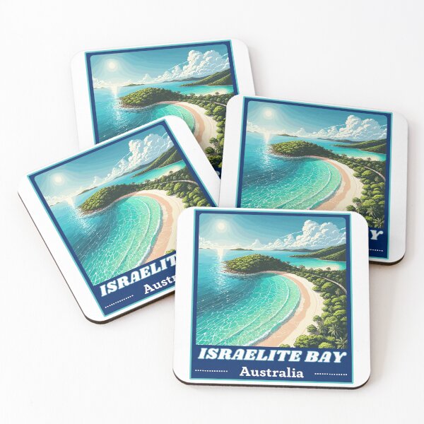 Item preview, Israelite Bay Australia Retro Art Travel Badge designed and sold by MaateoDesign.
