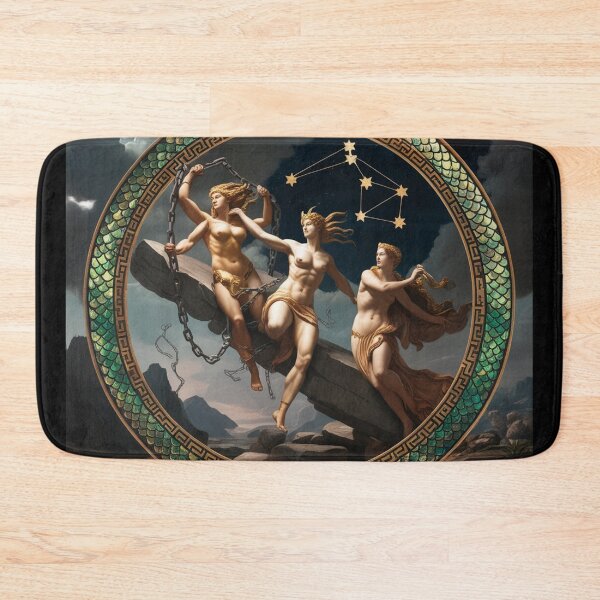 Item preview, Andromeda and muses Chained Greek Mythology painting art designed and sold by Vintage Designs +.