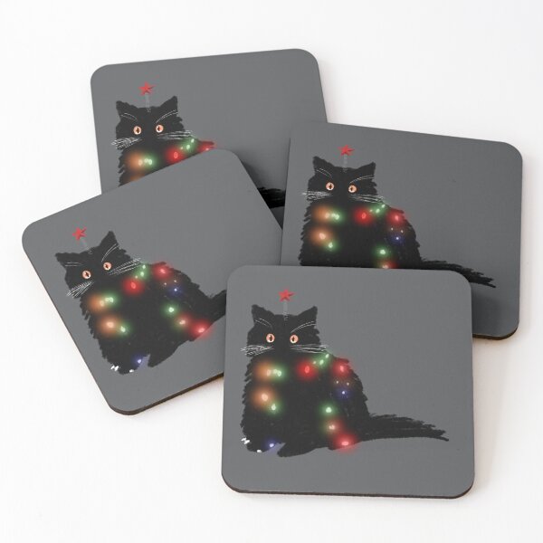Item preview, Christmas light cat designed and sold by 4rtsBlue3.