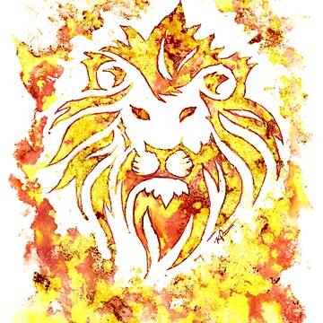 Artwork thumbnail, Fire Lion by ImagineMeraki
