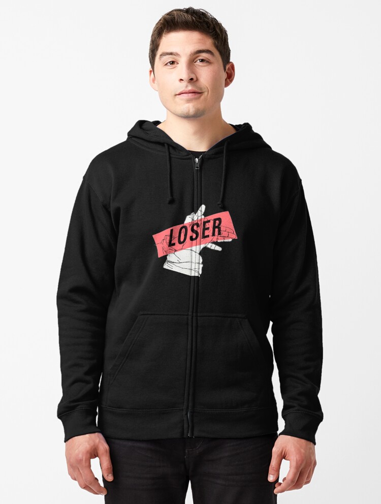 Loser Zipped Hoodie By Pamyumaggie Redbubble