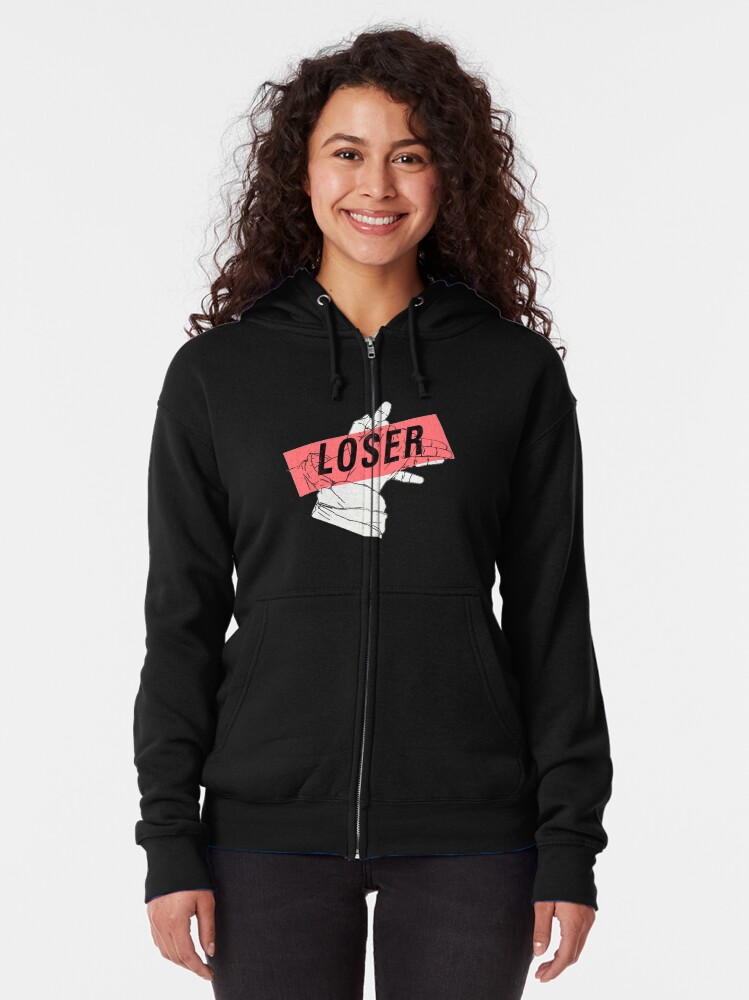 Loser Zipped Hoodie By Pamyumaggie Redbubble