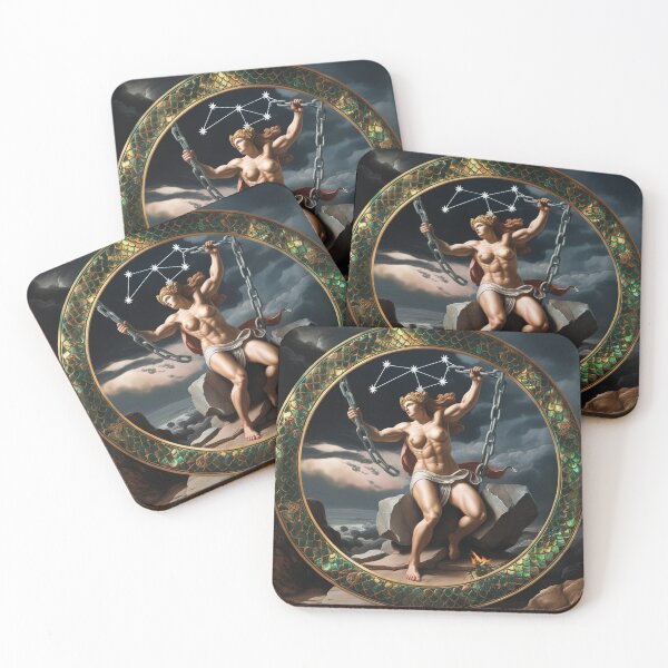 Item preview,  Andromeda and muses Chained Greek Mythology painting art designed and sold by Vintage Designs +.