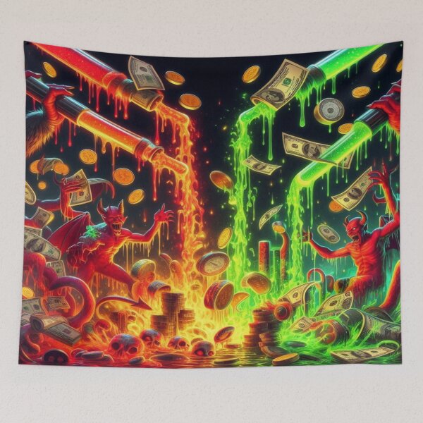 Item preview, Demonic Currency Collapse– Perfect Gift designed and sold by Imaginarium of Chaos falcon88 .