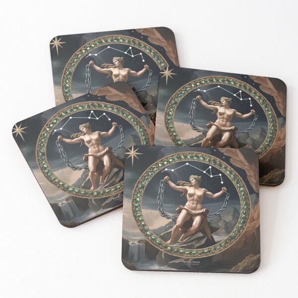 Item preview,  Andromeda and muses Chained Greek Mythology painting art designed and sold by Vintage Designs +.
