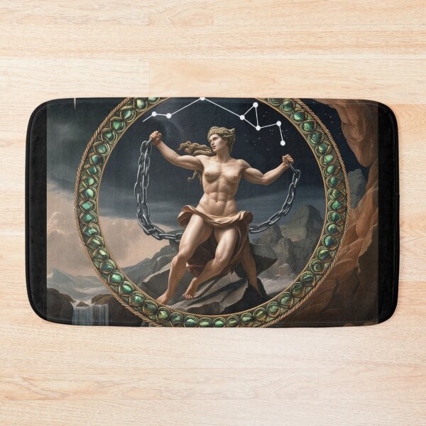 Item preview,  Andromeda and muses Chained Greek Mythology painting art designed and sold by Vintage Designs +.