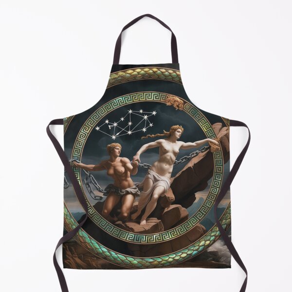 Item preview, Andromeda and muses Chained Greek Mythology painting art designed and sold by Vintage Designs +.