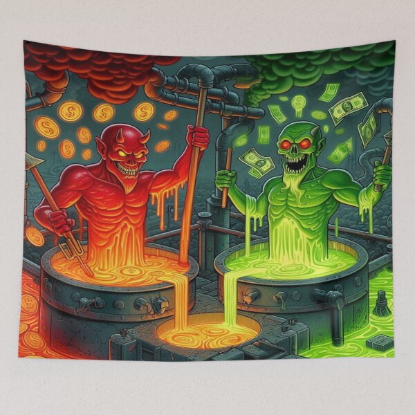 Item preview, Fiery Fusion Fortune– Perfect Gift designed and sold by Imaginarium of Chaos falcon88 .