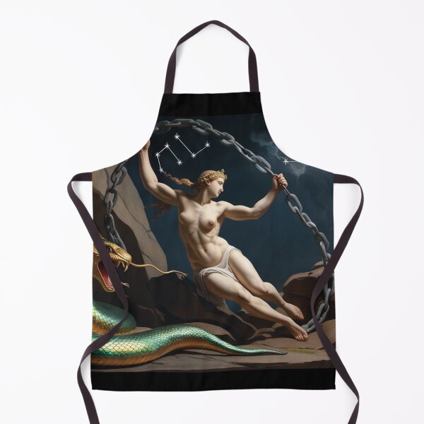 Item preview, Female Greek Warrior with mythological serpents designed and sold by Vintage Designs +.
