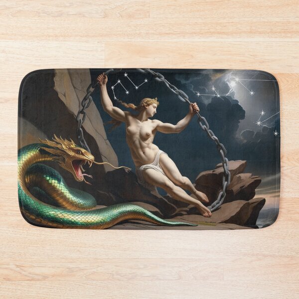 Item preview, Female Greek Warrior with mythological serpents designed and sold by Vintage Designs +.