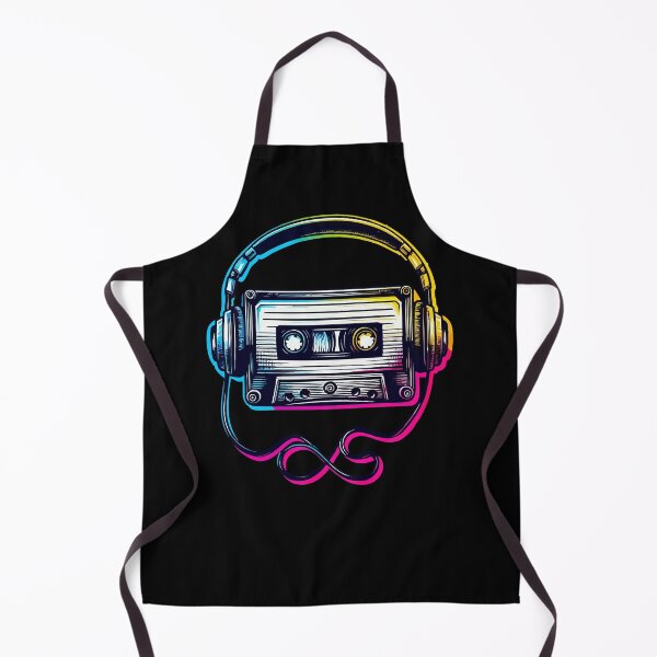 Item preview, Retro Cassette Tape Headphones Glitch Music 80s designed and sold by TomFrontierArt.
